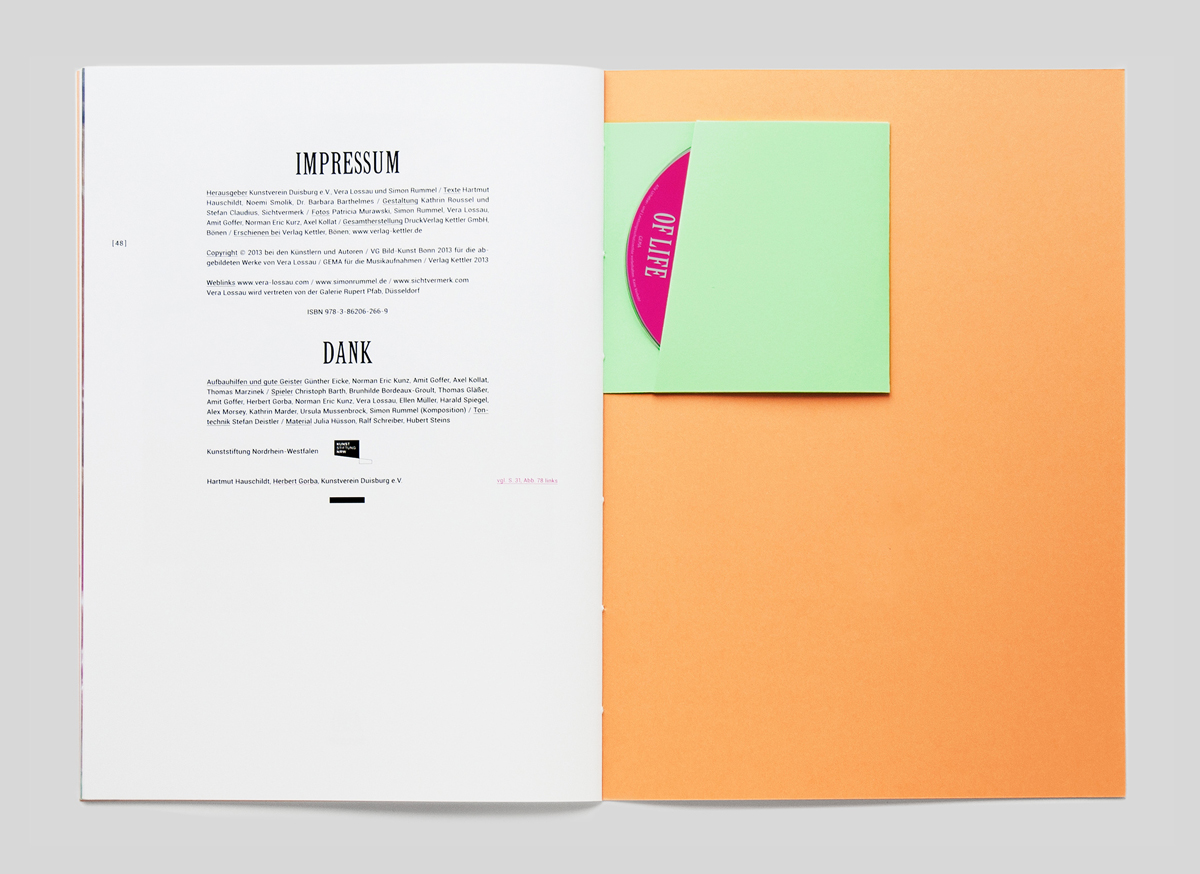 A photo of the catalogue 'The secret of Life'.